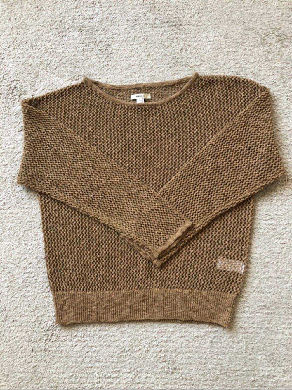 RW&CO Crocheted V-neck sweater. NWOT.